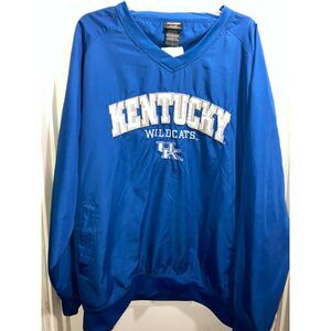 Vintage University of Kentucky Wildcats Pro Edge 2X V-Neck Windbreaker Pull-Over